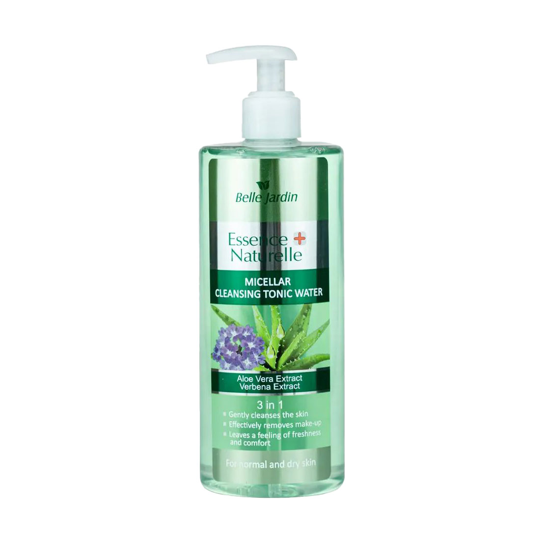 Міцелярний тонік для зняття макіяжу Belle Jardin Essence + Naturelle Micellar Cleansing Tonic Water з екстрактом алое та вербени, 500 мл